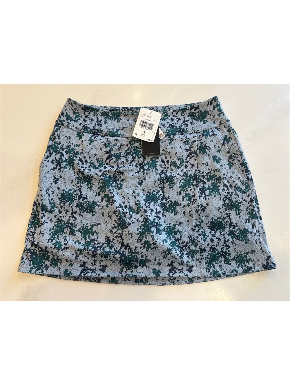 Adidas Essentials Jacquard Wonder Blue Skort Women Size S NWT MSRP $80 HY7171